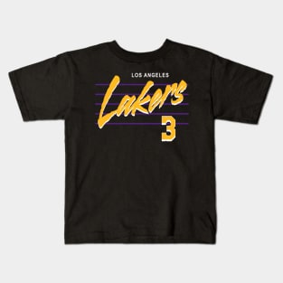 Lakers Retro Script Davis Kids T-Shirt